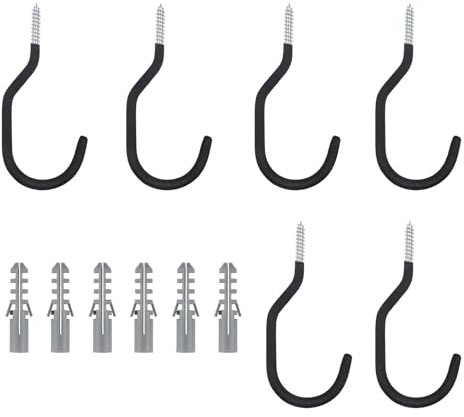 FENOHREFE 6 teile/satz Heavy Duty Fahrrad Lagerung Haken Rack Wand & Decke Lagerung Lösung Platzsparende Haken für Mountain/Rennrad Schraube in Lagerung Kleiderbügel
