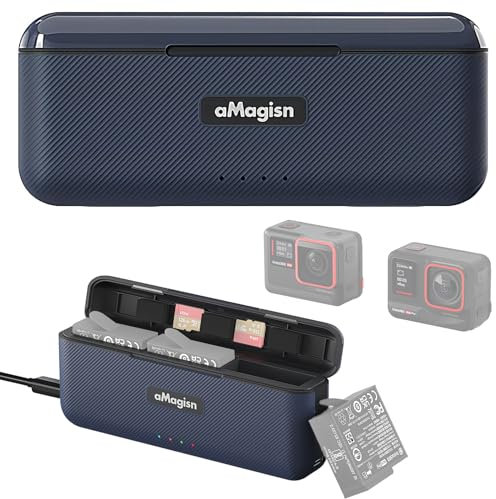 Honbobo Ladegerät kompatibel mit Insta360 Ace Pro/Insta360 Ace Schnell-Ladebox Akku-Ladegerät