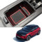 MEDZUK Armlehnen Organizer Kompatibel mit Opel Mokka B | Mokka-e 2020-2025 Mittelkonsole Aufbewahrungsbox Handschuhfach Auto Center Console Tray Zubehör Mit Rutschfestermatte (Rot)