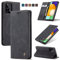 owlhold Handyhülle für Samsung Galaxy A53 5G Hülle, Premium Lederhülle Weiches Vintage-Nubukleder Faltbare Ständer Klapphülle Kartenfach Standfunktion stoßfest Schutzhülle für Samsung A53 5G -Schwarz