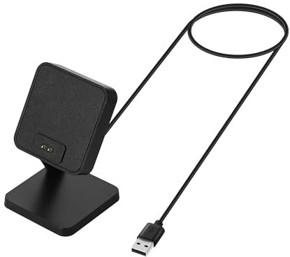 kwmobile USB Ladegerät kompatibel mit Xiaomi Redmi Watch 4 - USB Kabel Charger Stand - Smart Watch Ladestation - Docking Station - Ladekabel mit Standfunktion