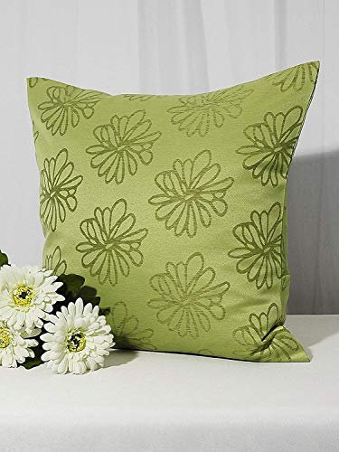 KAMACA Kissenbezug Kissenhülle für Sofakissen Dekokissen Fleckschutz wasserabweisend Lotus Effekt Frühling Sommer abwaschbar Dekoration Sofa Couch ganzjährig (Kissenhülle 50x50 cm, grün)