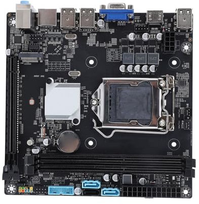 H81M I LGA 1150 Motherboard, Dual DDR3 Desktop Mainboard für Xeon E3 V3 Prozessor, Bis zu 16 GB, SATA3.0 USB2.0 Mining Motherboard Unterstützung HD Multimedia Schnittstelle VGA