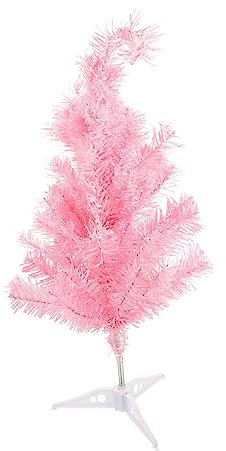 Cabilock albero di natale rosa arredamento del tavolo finto albero di natale Home decor albero natale pvc festività decorazioni natalizie all'aperto decorazioni scrivania alberi di Natale