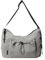 Beimus Schulter-Handtasche für Damen, elegante Stoff-Taschen, lässige Umhängetasche mit verstellbarem Riemen, Umhängetasche, Reise-Schultertasche für den täglichen Gebrauch, grau