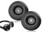 Emezddo 2 pezzi di cuscino di ricambio, rivestimento per cuffie, compatibile con Sony cuffie WH-CH500/CH510/ZX330BT/ZX310/ZX110/ZX600/ZX660 (nero, 70 mm)