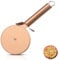 Berglander Rueda de pizza, chapado en titanio de oro rosa, acero inoxidable, cortador de pizza súper afilado con revestimiento de titanio, cortador de masa, fácil de limpiar y almacenar