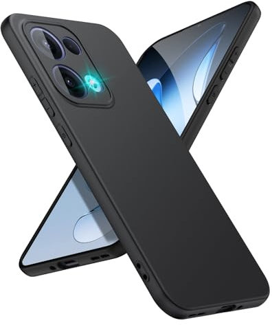 SineOrdo Funda para OPPO Reno 13 5G Carcasa, Antigolpes Ultrafina OPPO Reno 13 5G Case Silicona TPU Cover Suave Móvil Fundas Negra
