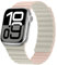 HITZEE Cinturino Magnetico Due Lati Compatible con Cinturino Apple Watch 42(S10)/41/40/38mm, Band in Silicone per iWatch Serie 10 9 8 7 SE 6-1 (42/41/40/38, Rosa/Luce Stellare)