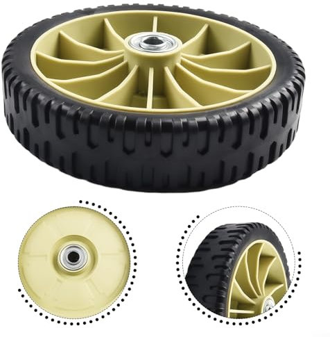 GLFLOW Set di ruote motrici per tosaerba, compatibile con modelli HRJ216, HRJ215, HRJ196, anteriori 19,5 cm, posteriori, diametro 20,5 cm, accessori per tosaerba (anteriori)