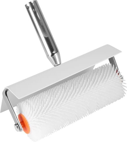 Rouleau de sol époxy de 25 cm avec protection anti-éclaboussures pour éliminer les bulles et garantir des finitions lisses - Pour ciment et peinture de sol