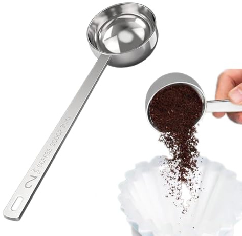 Kaffeelöffel, Kaffeelöffel Portionierer 30ml Kaffeelot Edelstahl Coffee Scoop kaffeemesslöffel Edelstahl KaffeelöffelLang Dosierlöffel Kaffelöffel Löffel Messlöffel für Kaffee Tee Kakaopulver Mehl