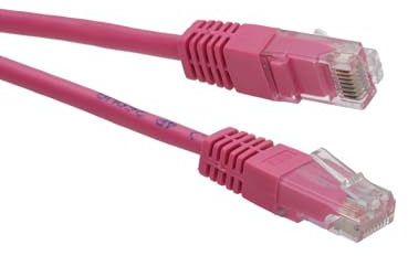 kenable Pink Network Ethernet Cable Cat5e RJ45 UTP Copper Patch Lead 1000Mbps 2m