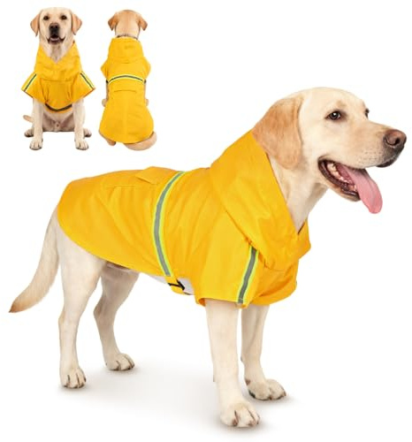 OSDUE Imperméable Chiens, Manteau de Pluie Réglable avec Capuchon