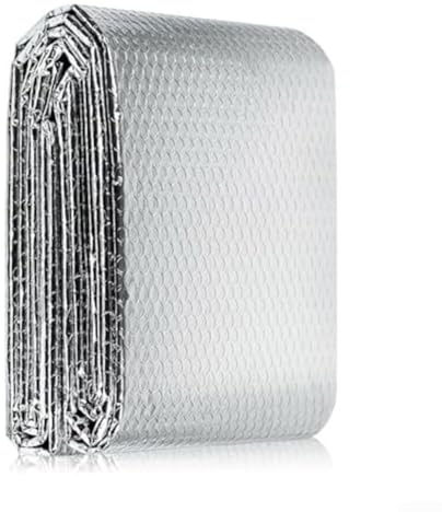 Heizkörper-Isolierfolie, 0,6 m x 1,2 m, doppelseitige Aluminium-Luftblasen-Folie, doppelseitige Aluminiumfolie, wärmereflektierende Heizkörperfolie