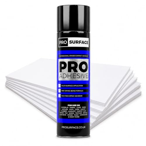 1 Can Paper Spray Adhesive for Posters Prints Artwork Template Mounting Glue - Pro Surface 500ml High Tack Contact Adhesive