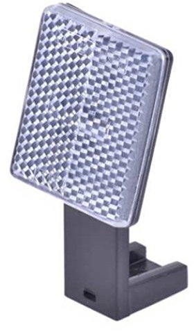 Gravidus Premium Fahrrad Frontreflektor für Lenkerstange - StVZO zugelassen, weiß, Kunststoffhalterung, einfache Montage