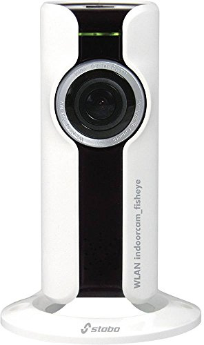 Stabo Elektronik WLAN indoorcam_fisheye 180° HD-Überwachungskamera Intercom Nachtsicht 128GB App-Steuerung