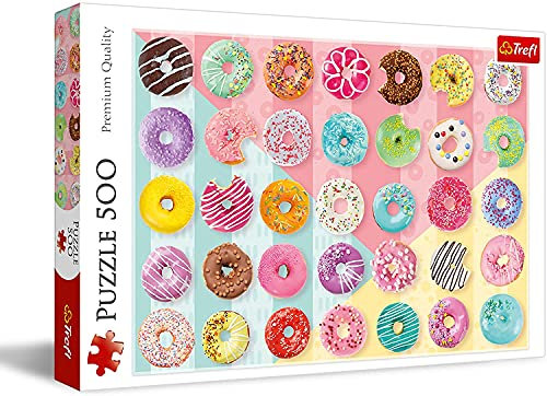 Trefl TR37334, Premium Puzzle 500 Teile - Donuts, Premium Puzzle mit 500 Teilen