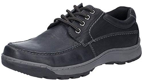 Hush Puppies Men's Tucker Lace Oxford Flat, Black, 6 UK