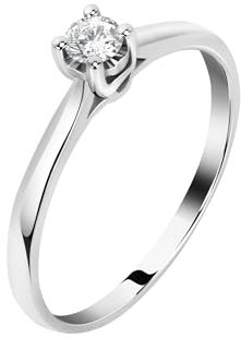 LIVE DIAMOND Damen Ring, LAB GROWN Kollektion, aus Weißgold 375, Diamanten - LD010040