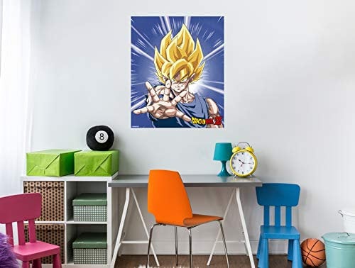 Oedim Wandbild, Aluminium, Dibond in Sanwich für Wand, Dragon Ball Z Super Saiyan, offizielles Produkt | Verschiedene Größen | 3 mm dick | Originalprodukt | Wand | Dekoration | DBZ 50x60cm