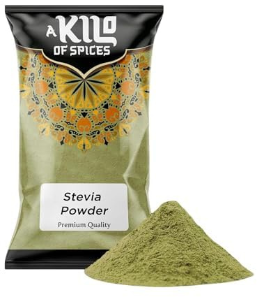 A Kilo of Spices Stevia Powder 1kg, Natural Sweetener, Zero Calorie | Natural stevia leaf powder, plant-based zero-calorie sweetener, ideal for baking, beverages, desserts and everyday cooking.