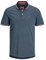 JACK & JONES Jjepaulos Polo Ss Polo, Hombre, Denim Azul, S