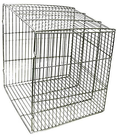 SPARES2GO Universal Stainless Steel Terminal Guard Boiler Flue Cage (28cm, Square)