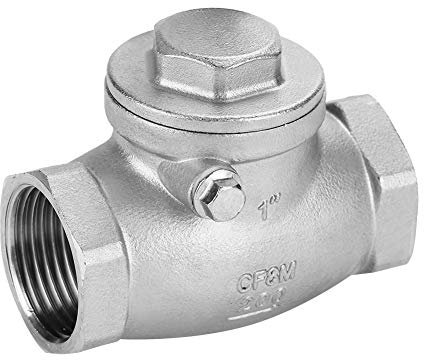 Rückschlagklappe, 1 DN25 Edelstahl-Rückschlagventil Einweg-Innengewinde WOG 200PSI für Wasser, Öl, Dampf und andere Medien