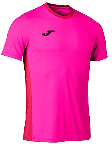 Joma T- Shirt à Manches Courtes Winner II, Rose Fluo, 4XS Homme