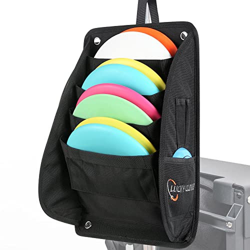 LUCKY CLOVER Disc-Puttertasche: Discgolf-Zubehörtasche, sicherer Griff mit Gurt, passend für die meisten Wagen