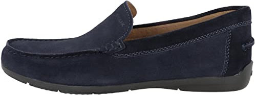 Geox U Siron, Moccasin Uomo, Blu Navy, 44 EU