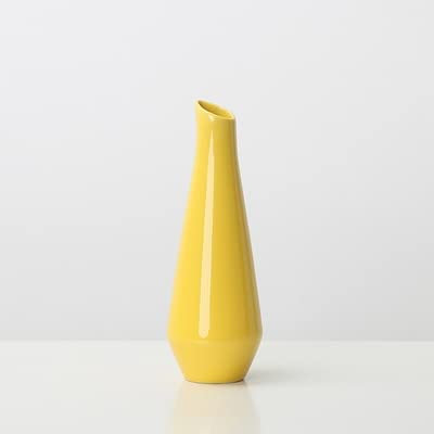 AILIFE Yellow Vase Porcelain Wedding Room Decor Jardiniere Dining Table Furnishings Flower Plant Stand Vase