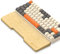 Attack Shark 68 Keys Natural Bamboo Wrist Rest,Ergonomic Hand Rest Support for Improved Typing & Gaming Comfort,Eco-Friendly,Moisture-Resistant,Wooden Feel,Non-Slip,Portable for Mechanical Keyboard