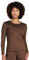 LAPASA Damen Innenfleece Thermo Unterhemd, Thermounterwäsche Oberteil Funktionsunterwäsche, L15 Braun (1 Pack), M