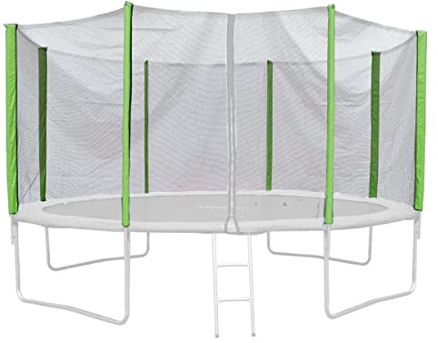 Jawinio Trampolin-Sicherheitsnetz Trampolin-Zubehör Ersatzteile 14FT/425cm grün