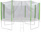 Jawinio Trampolin-Sicherheitsnetz Trampolin-Zubehör Ersatzteile 14FT/425cm grün