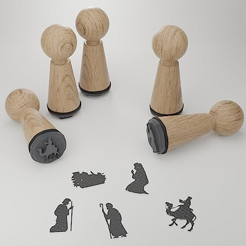Krippe Orient Stempelset – Verbreite magische Weihnachtsstimmung mit liebevollen Motiven – Perfekte Geschenkidee für kreative Bastler!