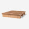 ROOM IN A BOX | Grid Bett (braun, Large)
