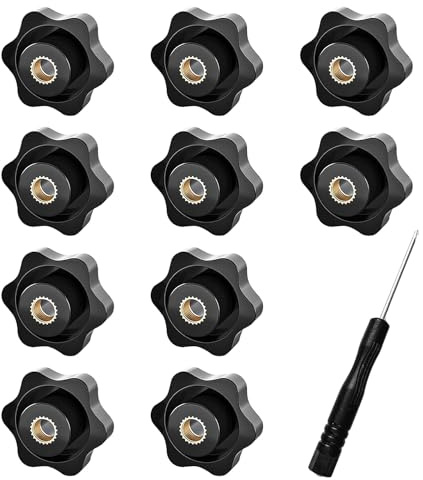 Sterngriffmutter M5,sternmutter m5,Innengewinde Klemmknopf, Rändelmutter,Klemmmutter,Sternkopf Klemmknopf, Rändelknopf,Rändelgriffmuttern,Sternschraube Rändelschraube,10Pcs