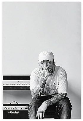 Mac Miller Poster, Malcolm James McCormick Rapper Poster2 Leinwand Poster Schlafzimmer Dekor Sport Landschaft Büro Zimmer Dekor Geschenk ungerahmt 50 x 75 cm