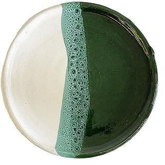 ARTIGIANATO VULCANO Piatto marocchino in ceramica dipinta a mano - Dimensioni circa: diam. cm 16*h 1,5
