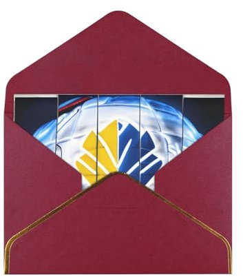 Eishockey Kunst Muster Vielseitige & Lebendige Blanko-Karten - Perfekt für Hochzeiten & Dankeskarten