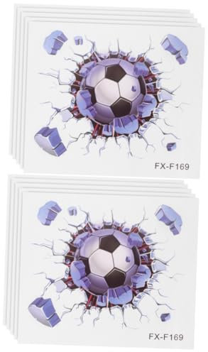 Gadpiparty 2sets 3d Fußball Wandaufkleber Jungen Und Mädchen Schlafzimmer Wandtattoo Fußball Aufkleber Für Jungen 5 Stücke * 2