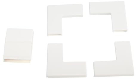 NeatiEase Fliegengitter Fenster Magnet-Zubehör, 4 Fenster-Ecken, 2 Fenster-Clips (Weiß)