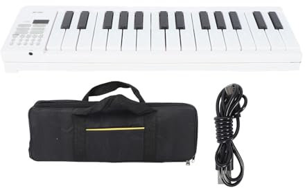 Piano Plegable de 61 Teclas, Teclados Electrónicos Portátiles, Piano con Teclado, Instrumento Electrónico de Juguete con Reproducción de Grabación