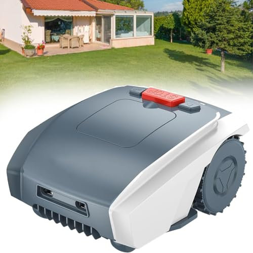 Dfdieratve Automatic Robotic Lawn Mower(2-5cm Trimming Height), With Boundaries Line, App Control + Path Planning + Automatic Charging,Ultra-Quiet,100㎡/H, for Lawn/Garden