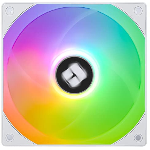 TR TL-C12RW-S V2 Ventilador de CPU de 120 mm Ventilador inverso El ventilador de enfriamiento viene con iluminación ARGB,Ventilador de PC silencioso PWM con una velocidad de 1500 RPM