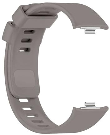OcioDual Cinturino Smartwatch Compatibile con Xiaomi Smart Band 8 Pro, Redmi Watch 4, Cinturino Mi Band 8, Cinturini Smartwatch in Colore Grigio, Bracciale Smart in Silicone